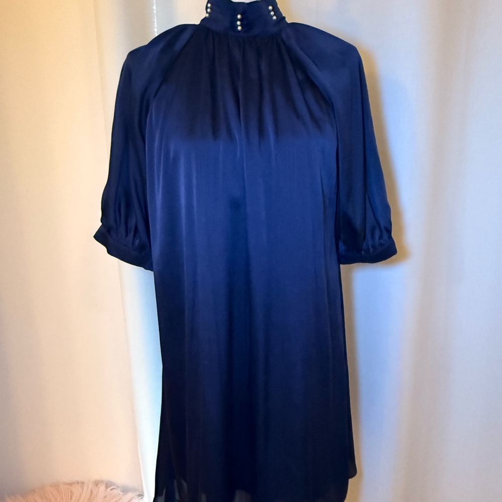 Elegant Navy Blue Dress